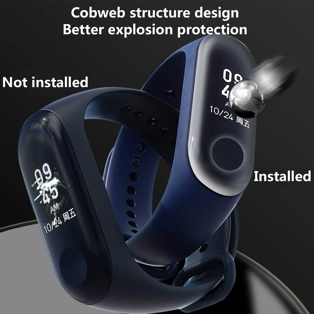Miếng dán TPU chống trầy xước cho mặt đồng hồ Xiaomi Mi band 3