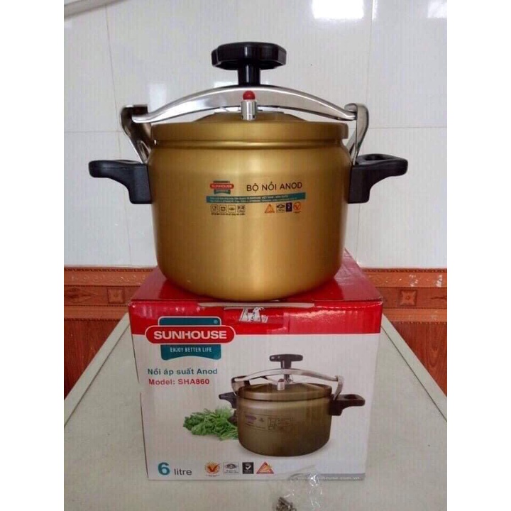 Nồi Áp xuất đun ga Sunhouse 3l,5l,6l chính hãng
