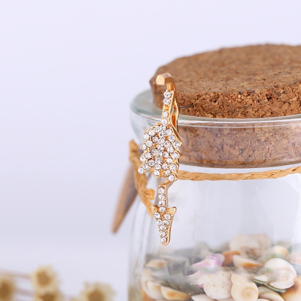 Khuyên tai hình mũi tên đính đá thời trang cá tính cho nữ