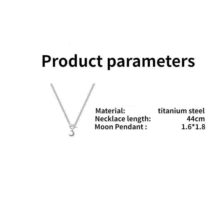 Vòng Cổ Mặt Trăng Phong Cách Punk Đường Phố Mới