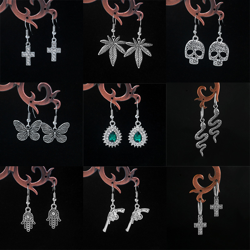 Khuyên Tai Hình Bướm Phong Cách Hip Hop Cổ Điển