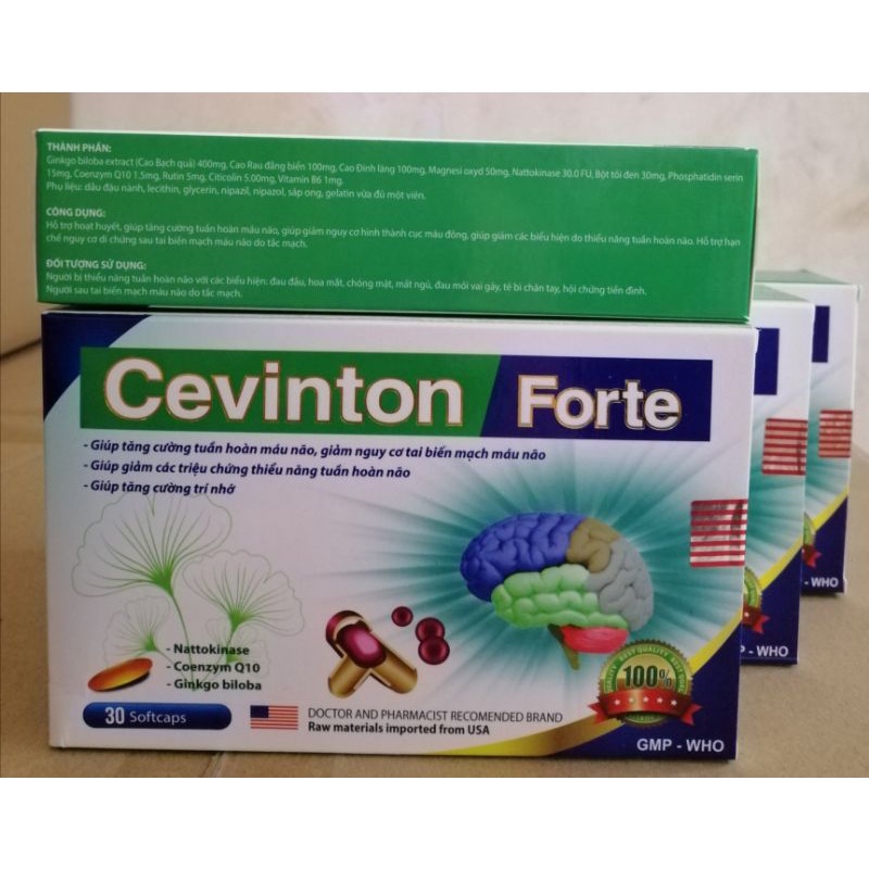 Cvinton fort tăng cường trí nhớ, tăng cường lưu thông máu não.
