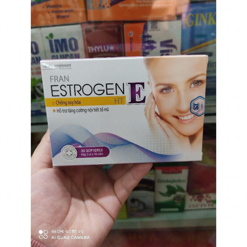 Viên uống estrogen e hộp 30 viên
