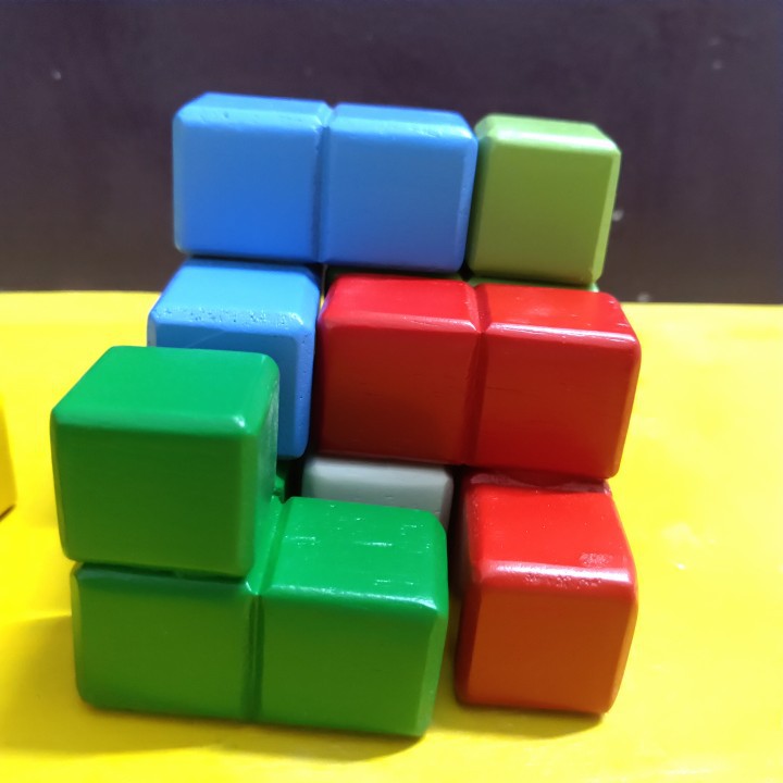 Đồ chơi thách thức thông minh, RUBIK 3X3 gỗ, đồ chơi giáo dục cho bé, đồ chơi Winwintoys