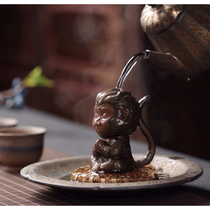 Tượng Tôn Ngộ Không Hoá Đá Trang Trí Hồ Cá Tép, Thuỷ Sinh