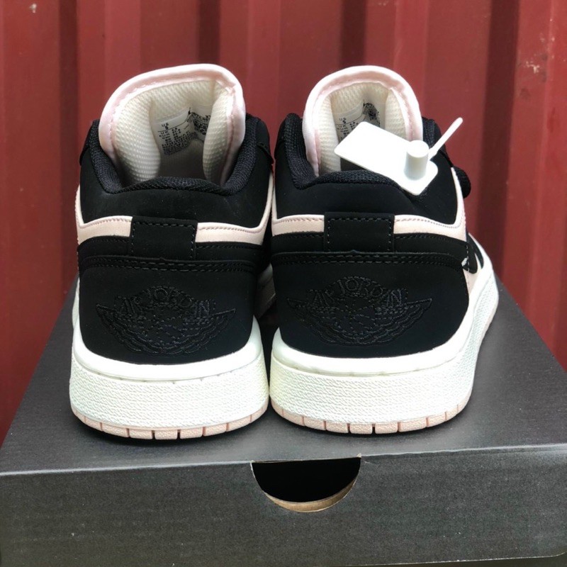 Giày sneaker jordan1 low hàng cao cấp hồng đen full box bill