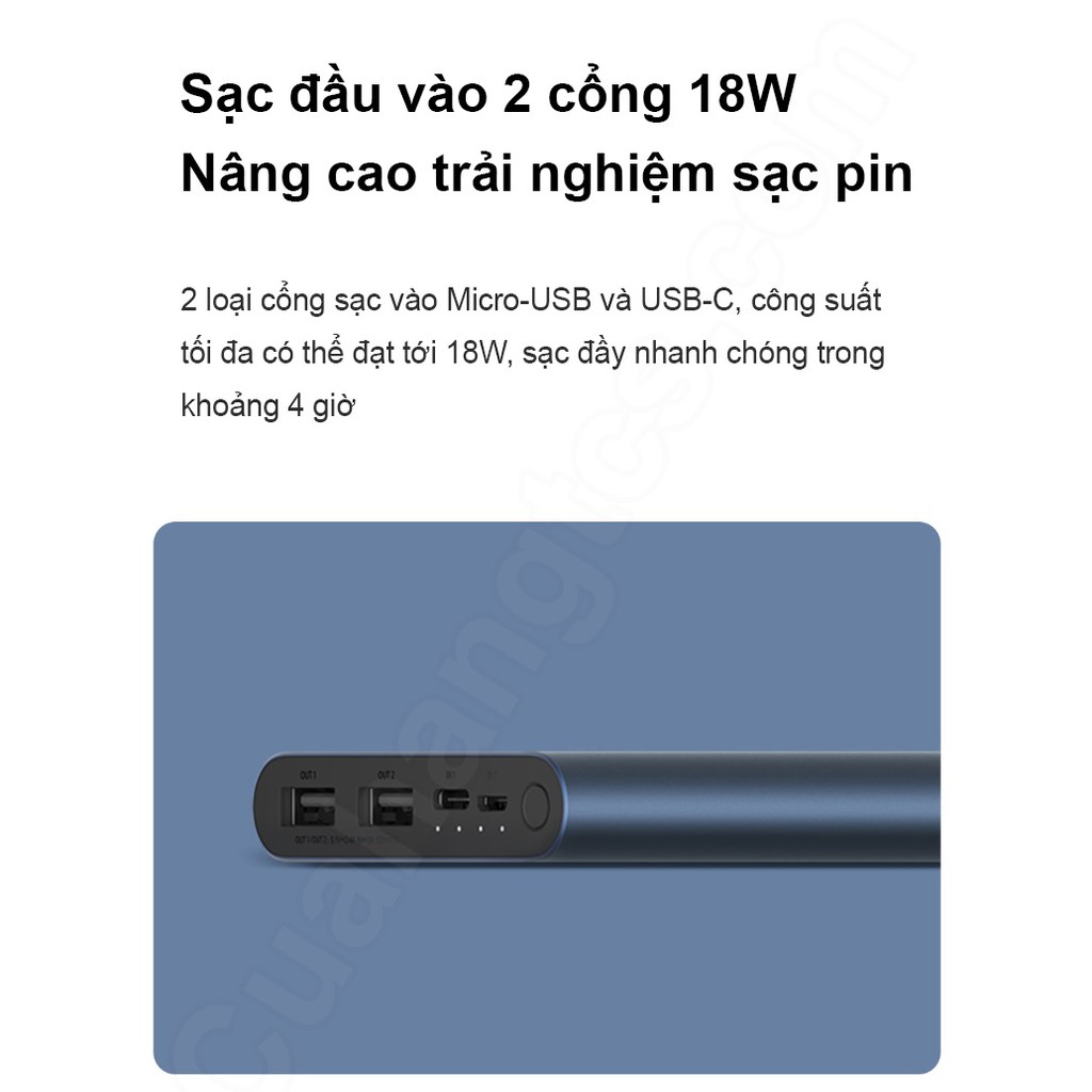 {Xiaomi Gen3} Pin Sạc Dự Phòng PLM13ZM 18W 10000mAh bản sạc nhanh