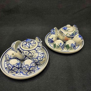 Bộ ấm pha trà mini dùng để thờ cúng – Bộ ấm gốm sứ Bát Tràng cao cấp