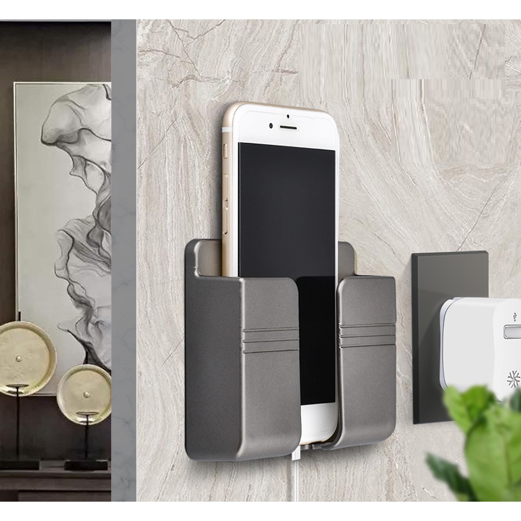 Kệ Dán Tường Để Điện Thoại, Remote Điều Khiển Đa Năng