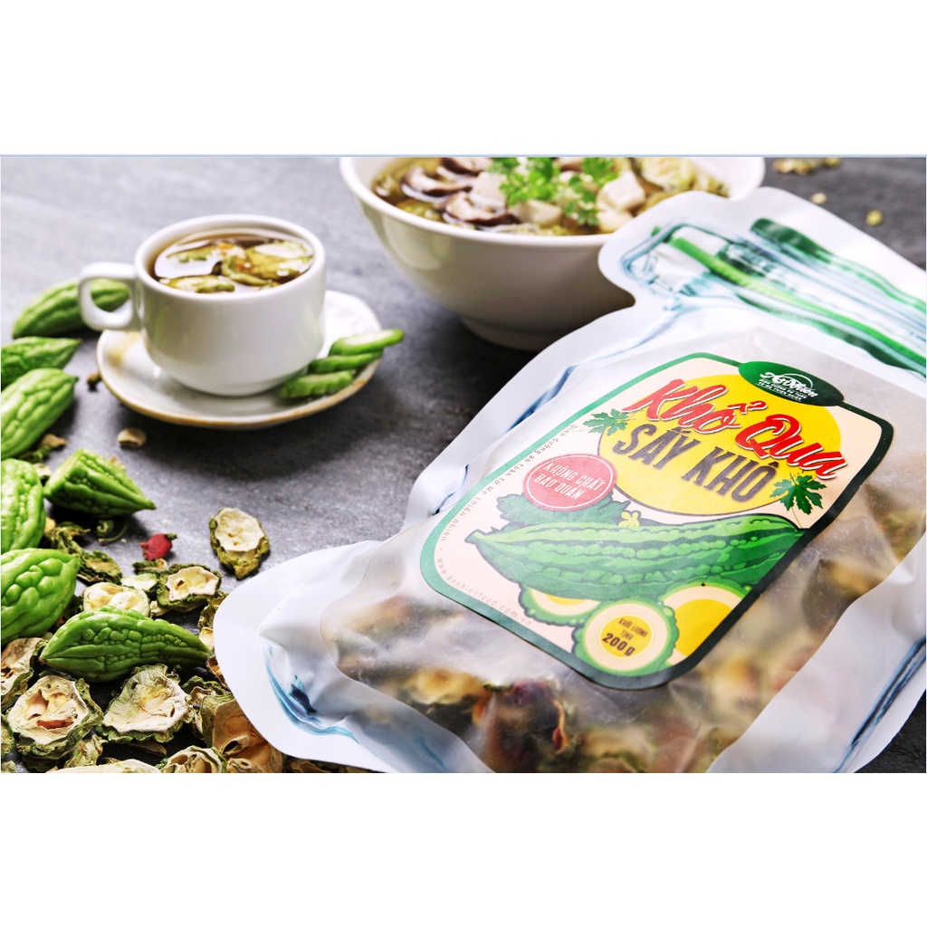 THỰC PHẨM SẠCH, Khổ Qua Sấy Khô An Nhiên 200g, Rau Củ Sạch