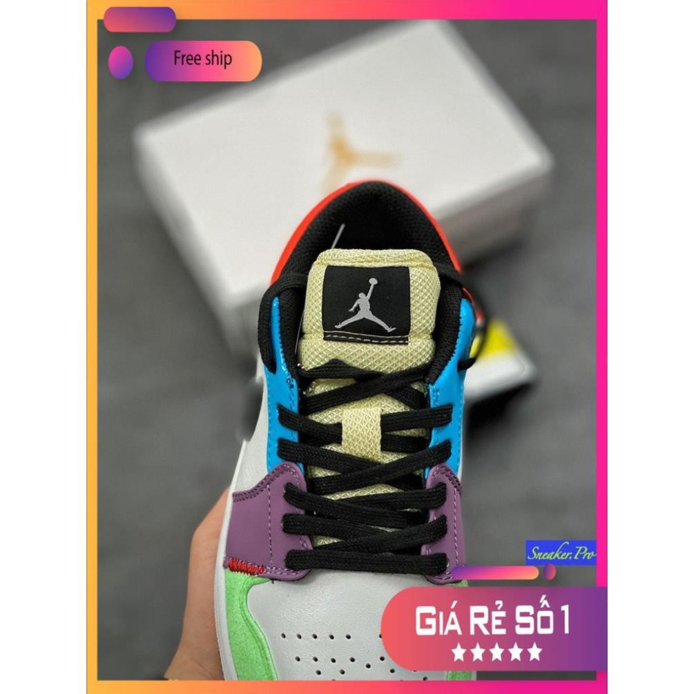 Giày thể thao AIR Jordan 1 Low SE Multi-Color  cổ thấp siêu đẹp dành cho nam và nữ