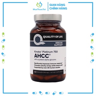 Viên Uống Tăng Cường Miễn Dịch AHCC KINOTO PLATIUM 750mg 60 viên