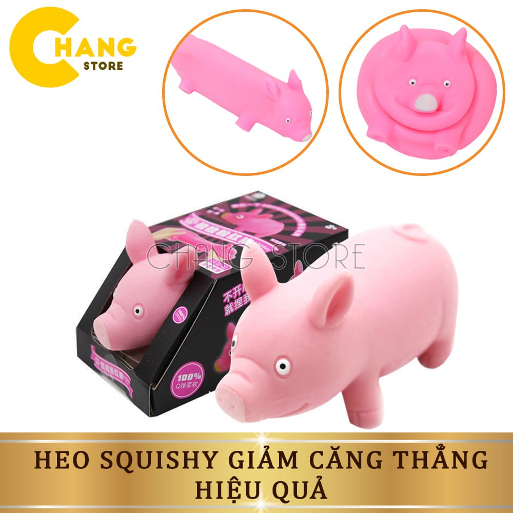 Heo Xả Stress SQUISHY Giúp Giảm Căng Thẳng, Heo Co dãn Chất Liệu TRP Cao Cấp