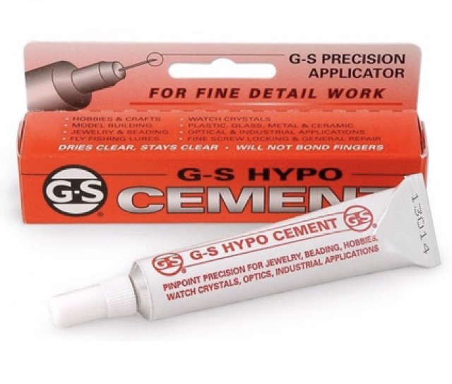 Keo Hypo Cement G-S dán kính đồng hồ
