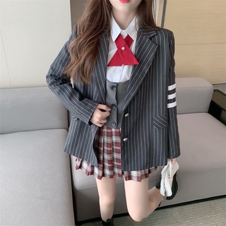 Áo blazer kẻ hot hit Taobao