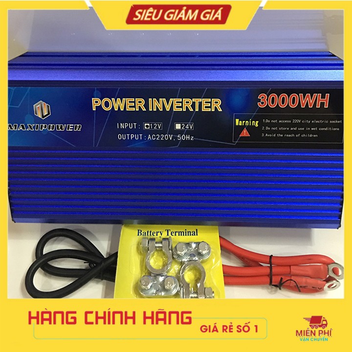 Bộ Kích Điện 3000W Nguồn 12V Chính Hãng