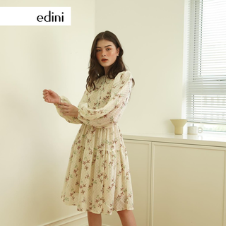 Đầm Hoa Hở Lưng Dáng Xoè EDINI - D1393