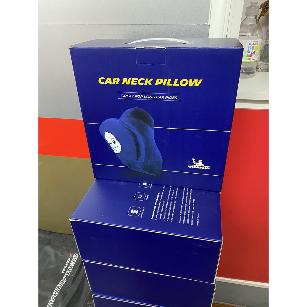 Gối Tựa Cổ Công Thái Học Cao Su Non MICHELIN Neck Pillow  Chống Mỏi Đầu Vai Gáy