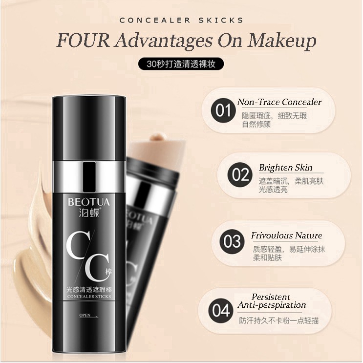 Kem che khuyết điểm CC Cream BEOTUA dạng thỏi có đầu mút giúp trang điểm tự nhiên | BigBuy360 - bigbuy360.vn