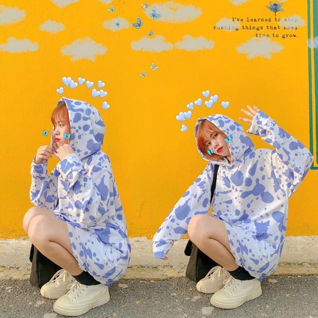 Set Hoodie Loang Màu Tay Dài Ảnh Thật