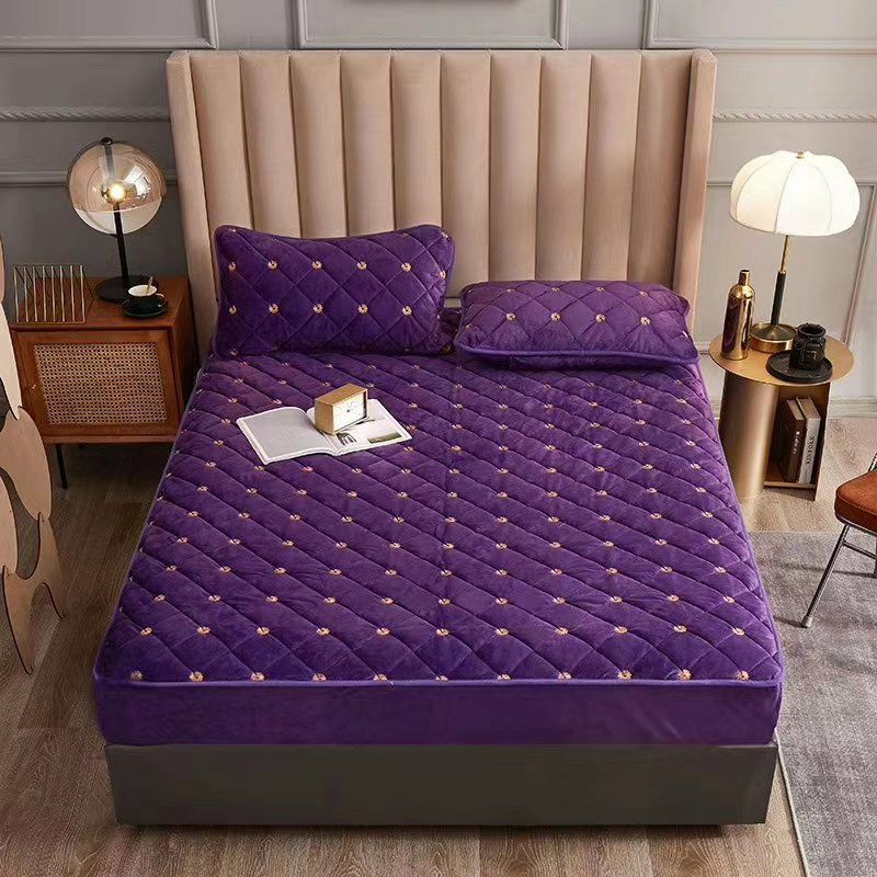 BỘ NỈ NHUNG TRẦN BÔNG HOA CÚC CAO CẤP