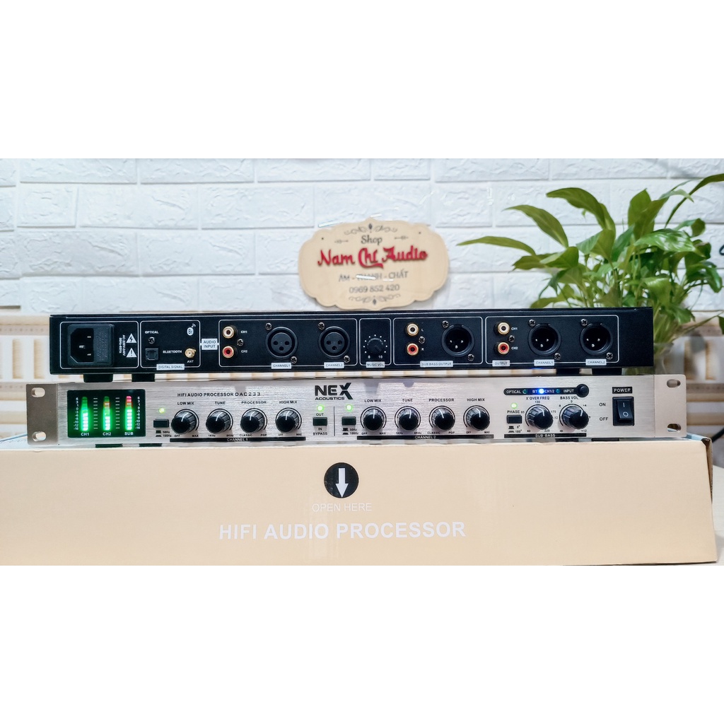 Nâng tiếng Nex Acoustic DAC 233 tích hợp giải mã cổng quang và blutooth