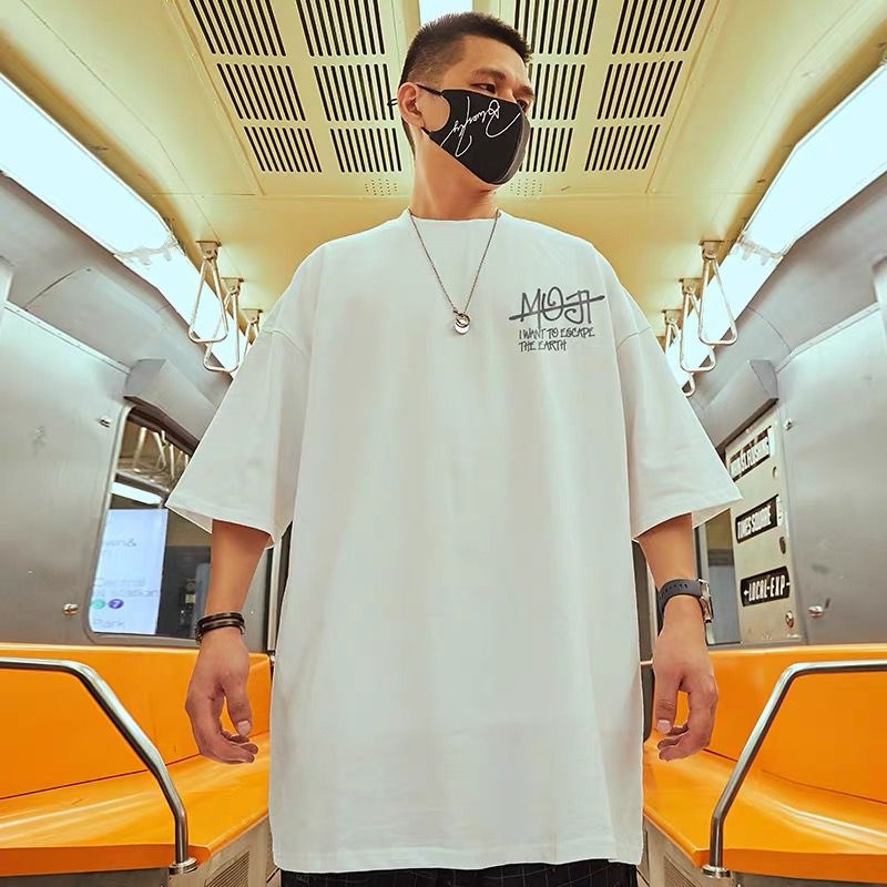 Áo Thun Tay Ngắn Dáng Rộng In Hình Thời Trang Mùa Hè Cho Nam size M-8XL