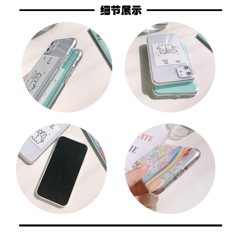 Ins Korea cute iPhone case iphone7 7Plus 8 8plus X Xs XsMax 11 11Pro 11pro Silicone Phone Cover | BigBuy360 - bigbuy360.vn