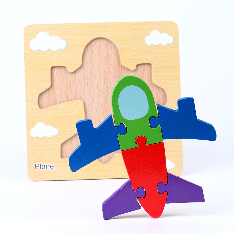 Puzzle Xếp Hình S-Kids, Đồ Chơi Ghép Hình Gỗ Nổi 3D Cho Bé Phát Triển Kỹ Năng.