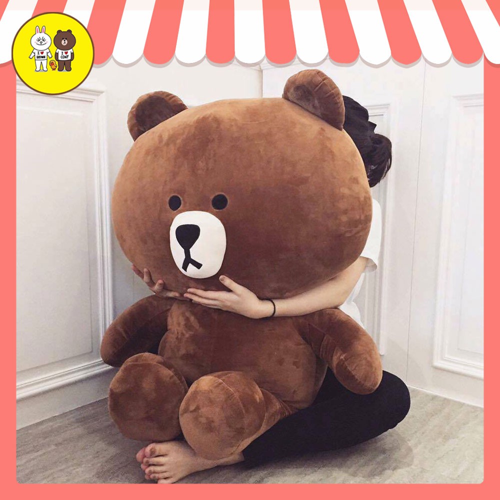 Gấu bông Brown màu Nâu size 1m1-1m3 - Đồ chơi quà tặng Hot Trend - Xưởng gấu bông Việt Nam