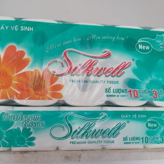 Giấy vs 3 lớp silkwell xanh ngọc