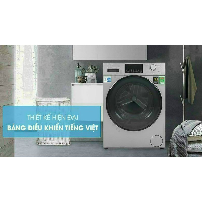 Máy giặt AQUA inverter 10.5 Kg AQD-D1050F.S.NEW