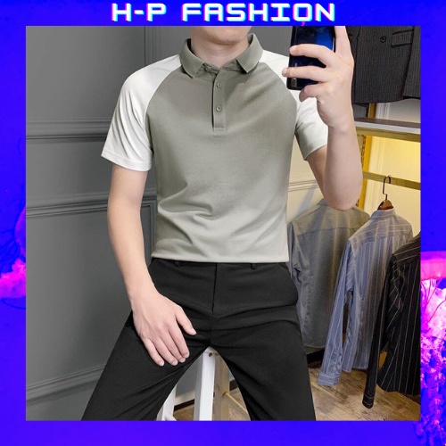 Áo Thun Nam Ngắn Tay Có Cổ  𝐅𝐑𝐄𝐄 𝐒𝐇𝐈𝐏  Áo Phông Nam Đẹp Vải Thun Co Giãn Thời Trang Hpfashion - ATNCT30