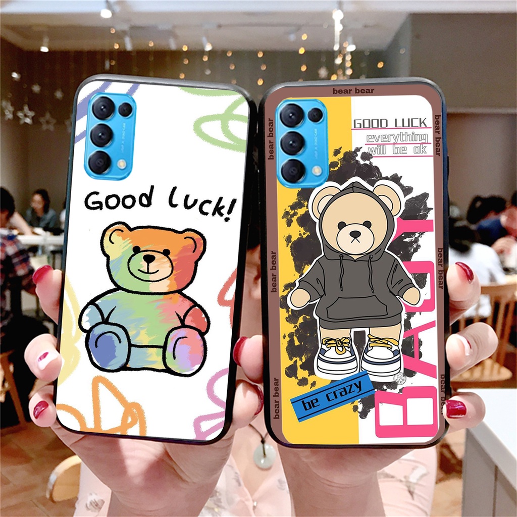 Ốp lưng Oppo Reno5 4G / Reno5 5G / Reno 5 in hình cute, mẫu chú gấu siêu đẹp- GIÁ RẺ
