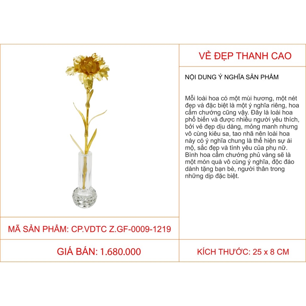 Quà tặng Kim Bảo Phúc DOJI - Vẻ Đẹp Thanh Cao CP.VDTC Z.GF-0009-1219