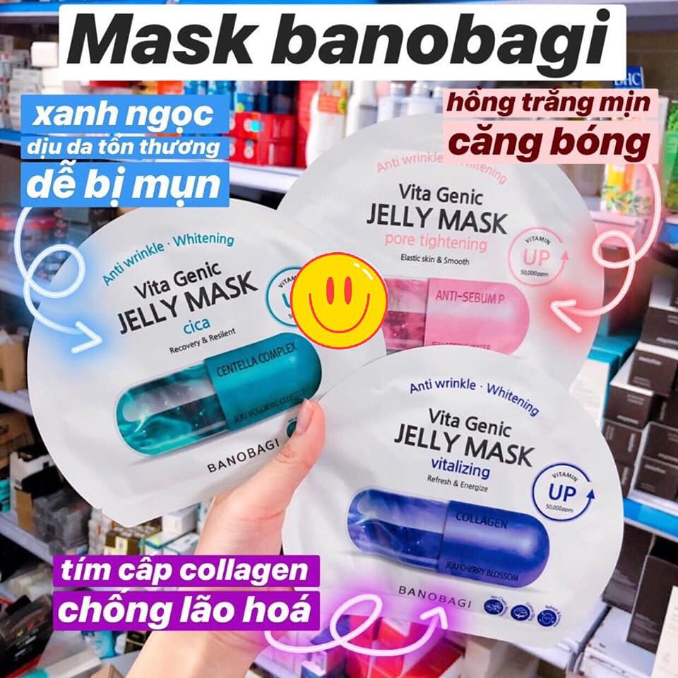 [ Chính Hãng ] Mặt nạ giấy BNBG Banobagi Vita Genic Jelly Mask đủ loại