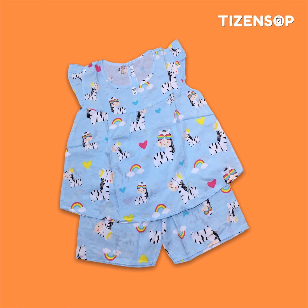 Đồ tone bé gái bộ lanh mặc mát quần đùi cánh tiên