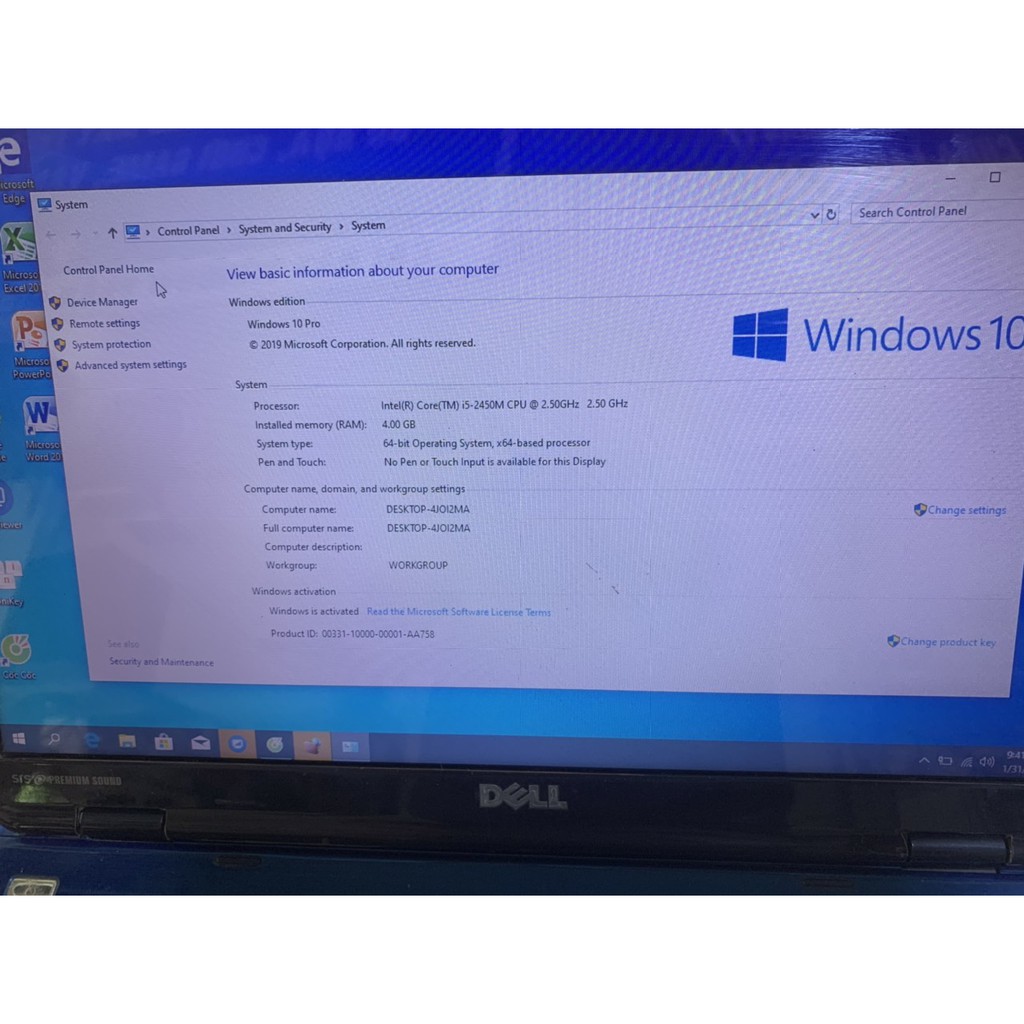 Laptop Dell Inspiron N5110 Core i5 – 2450M/ Ram 4GB/ HDD 500GB