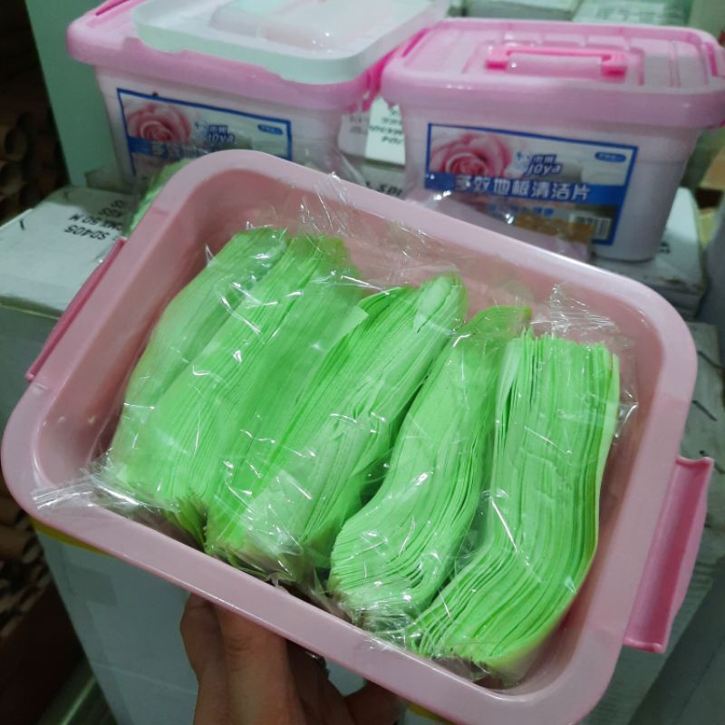 (Kèm hộp) Giấy lau sàn nhà, tẩy sạch vết bẩn, diệt khuẩn, hương thơm tự nhiên