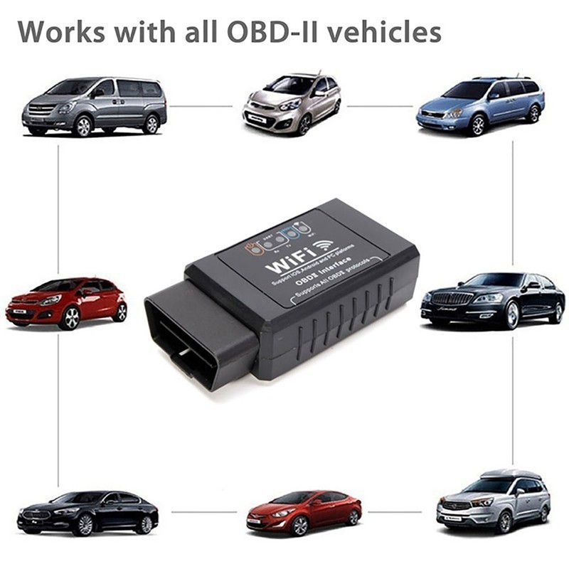 Thiết Bị Chẩn Đoán V1.5 Obd2 Elm327 Wifi Tự Động Kết Nối Elm327