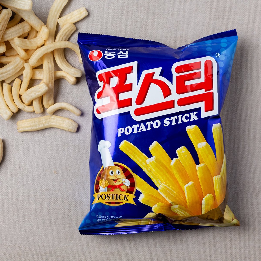 Bánh snack khoai tây que 84g - (농심) 포스틱 - Bim bim ăn vặt Hàn Quốc - Hàng Nội địa