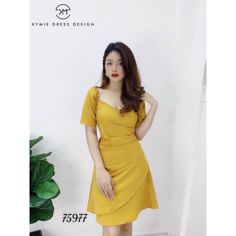 ĐẦM ÔM DỰ TIỆC CỔ VUÔNG DỄ THƯƠNG-D05