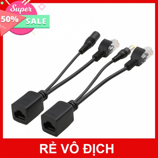 [5❤️][FREESHIP] BỘ CÁP MẠNG CHUYỂN NGUỒN POE RJ45 [HCM]