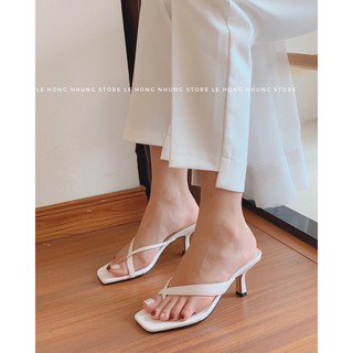 Guốc / dép nữ quai mảnh gót nhọn 7p mã S