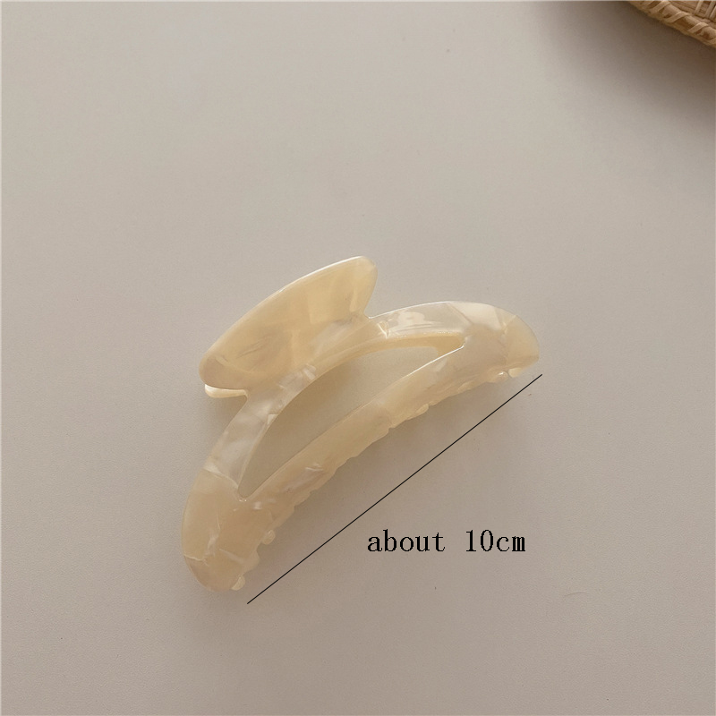 Kẹp tóc nhựa acrylic họa tiết cẩm thạch thời trang cho nữ
