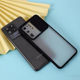 Ốp điện thoại PC + TPU có nắp trượt bảo vệ camera cho Samsung Galaxy S20 Ultra