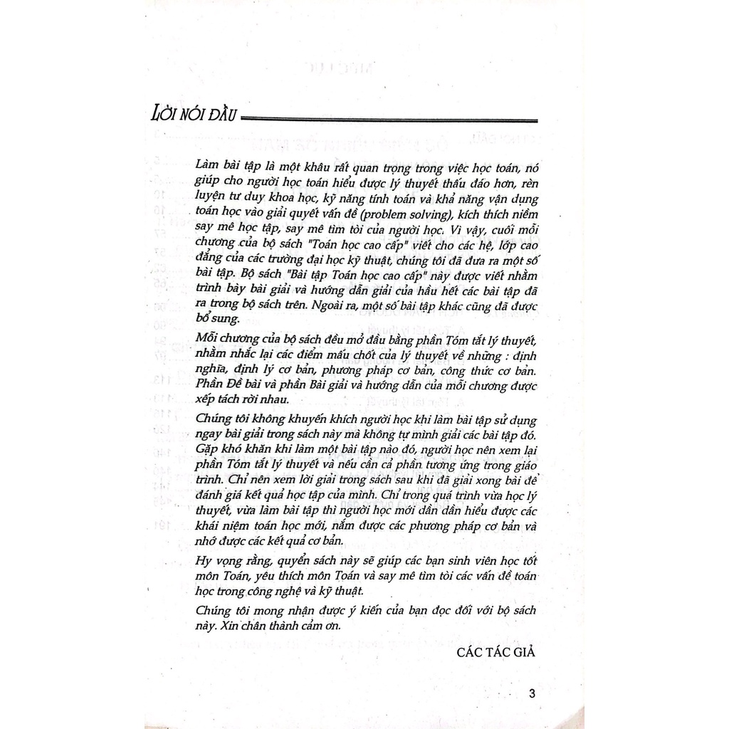 Sách - Bài Tập Toán Cao Cấp Tập 2
