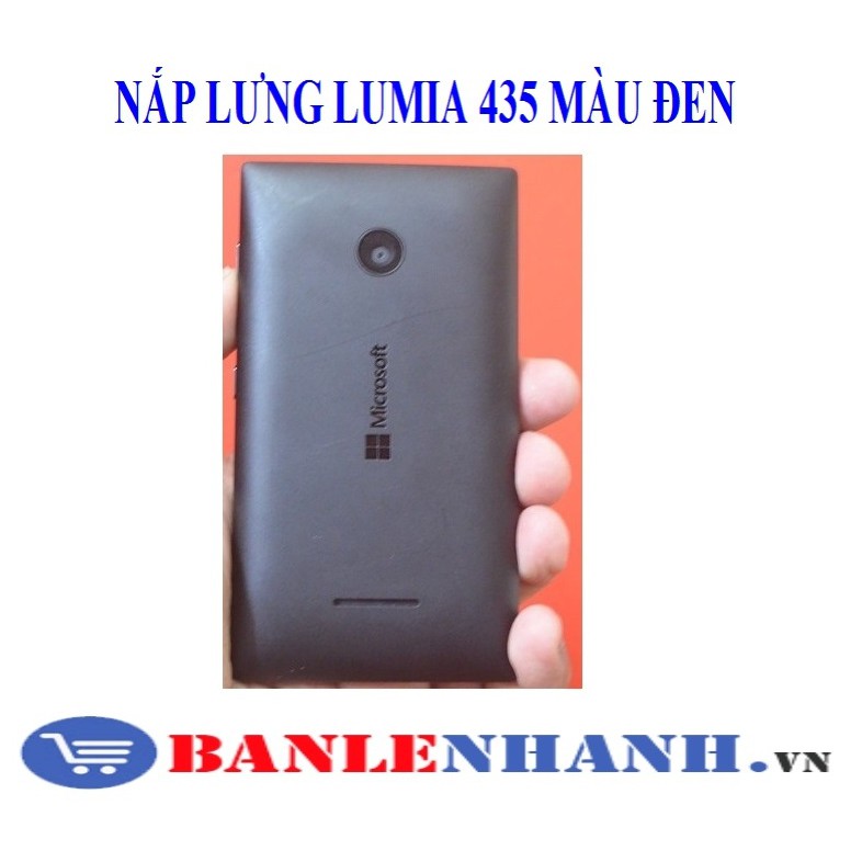 NẮP LƯNG LUMIA 435 MÀU ĐEN