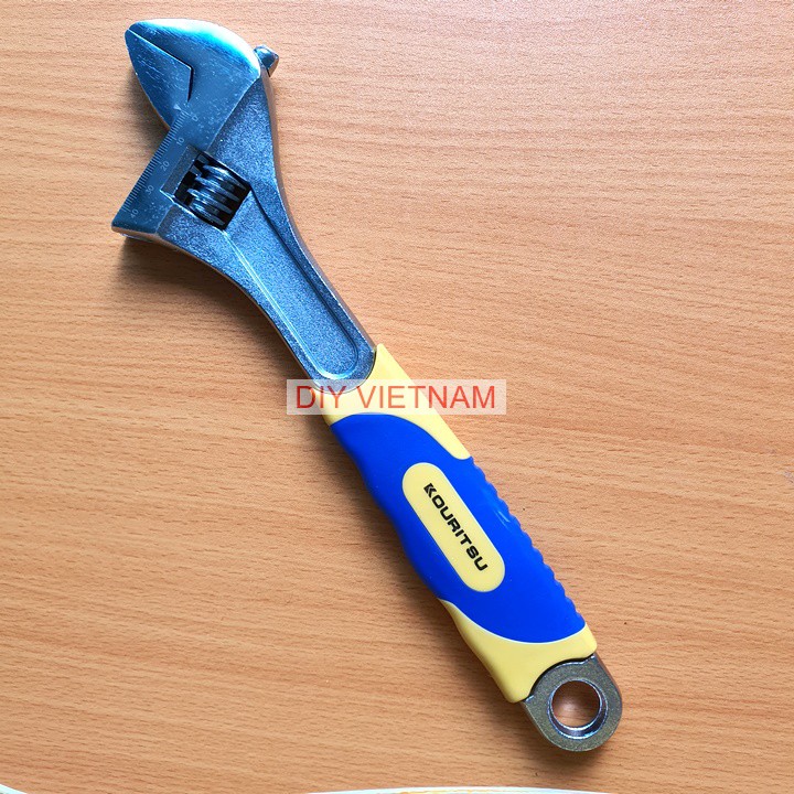 Mỏ lết cán bọc cao su Nhật Bản Kouritsu 10-12 inch, Bảo hành 12 tháng