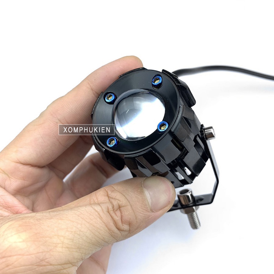 Đèn Trợ Sáng Bi Cầu TD35 Có 2 Màu Sáng [ Tặng Công Tắc Cos Pha ][ Giá 1 Đèn ]